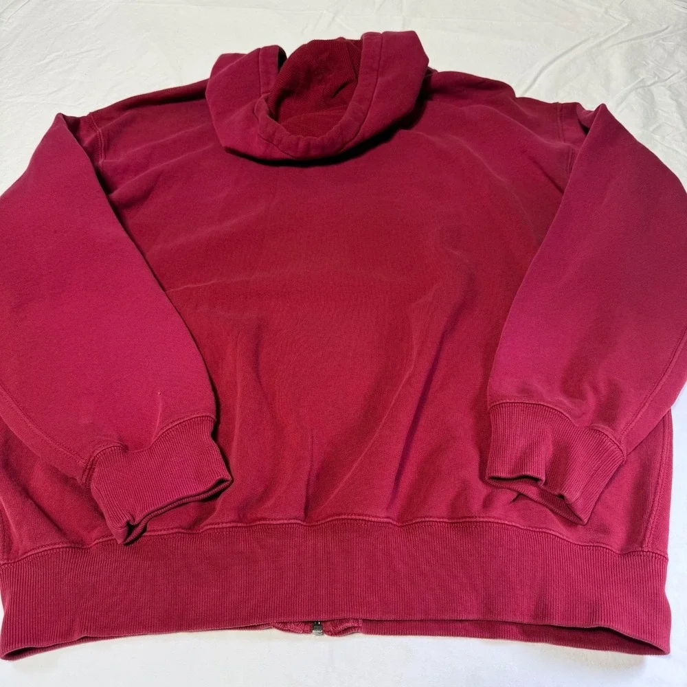 Polo Ralph Lauren Full Zip‎ Hoodie Mens XLT Tall Red Cotton Blend Pony Logo